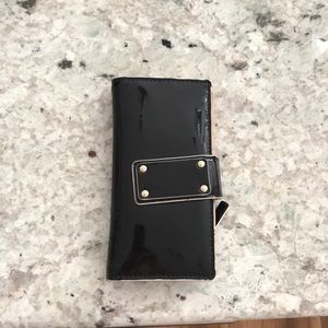 Black patent Kate Spade Wallet